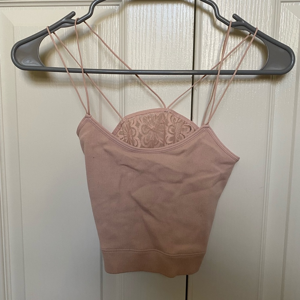 Hollister’s Gilly Hicks baby pink tank top